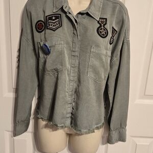 2020 Vintage Havana Utility Jacket with Patches